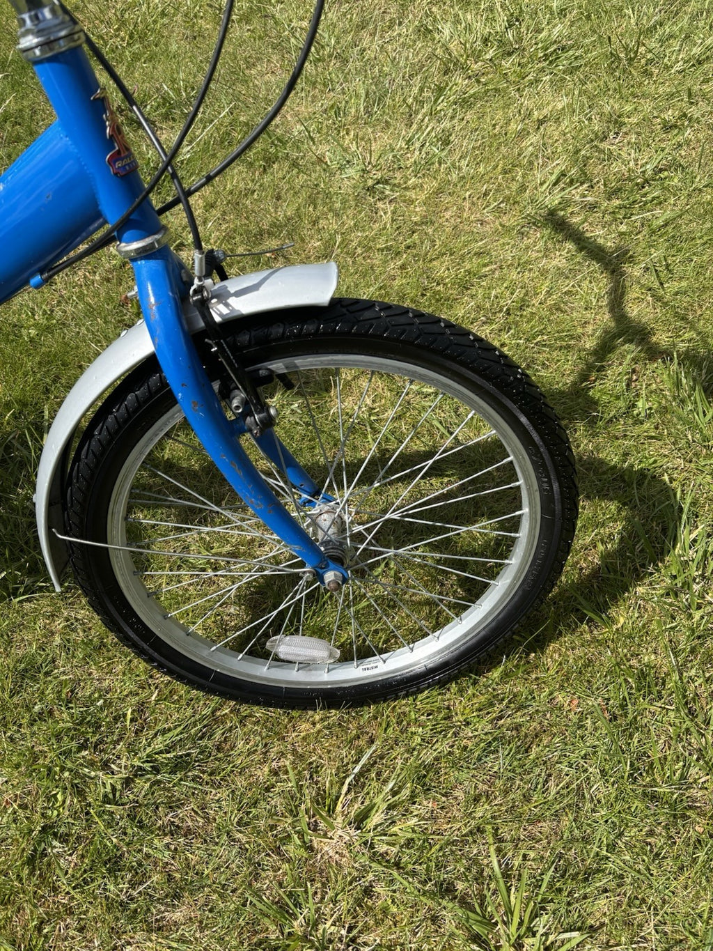 Raleigh Folding Bike In Blue