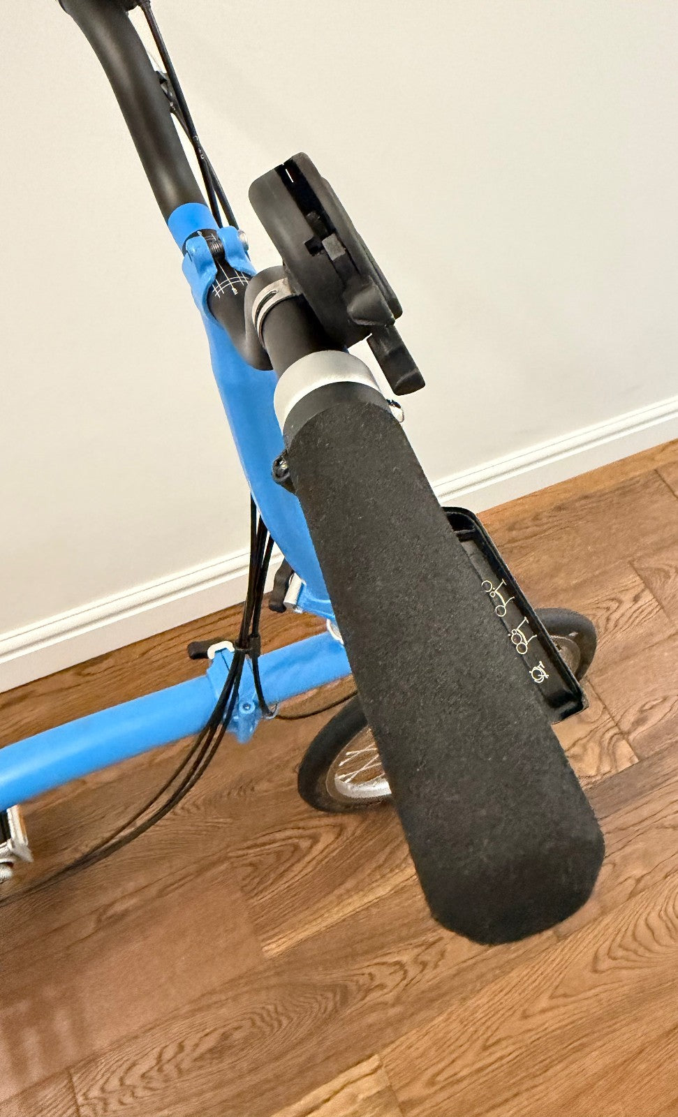 Brompton Superlight Cornflower H6L Custom Titanium 10kg Kuosac Folding Bike