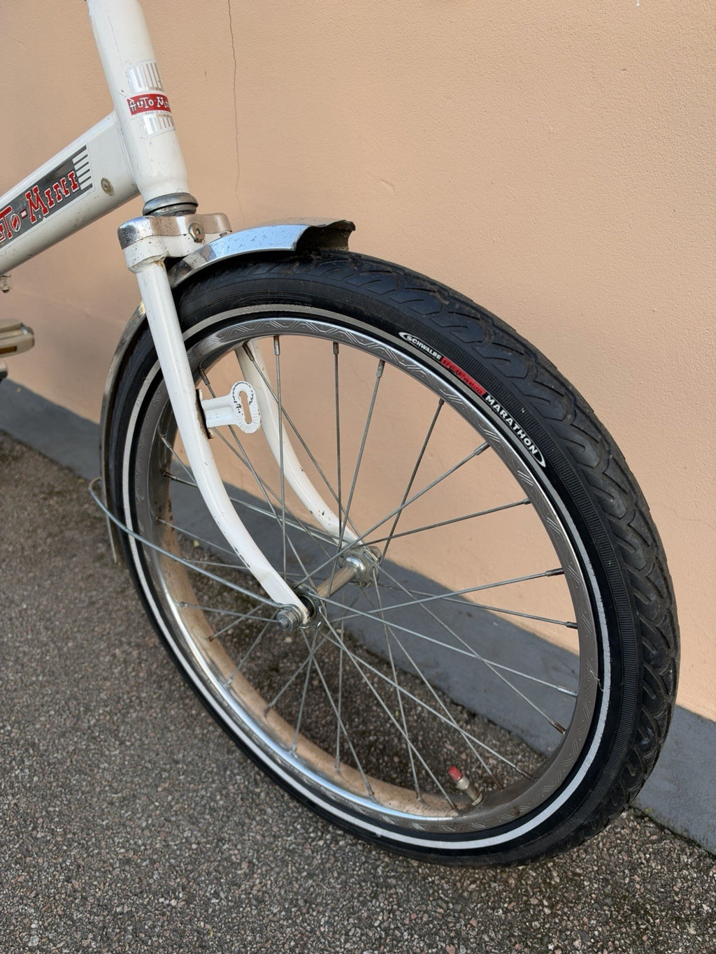 Vintage 70’s Auto-Mini Folding Bicycle Bike Cycle Fold Up Folder Compact London