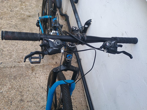 26” Folding Mountain Bike Urban Sport Full Suspension Disc Brakes Black Blue