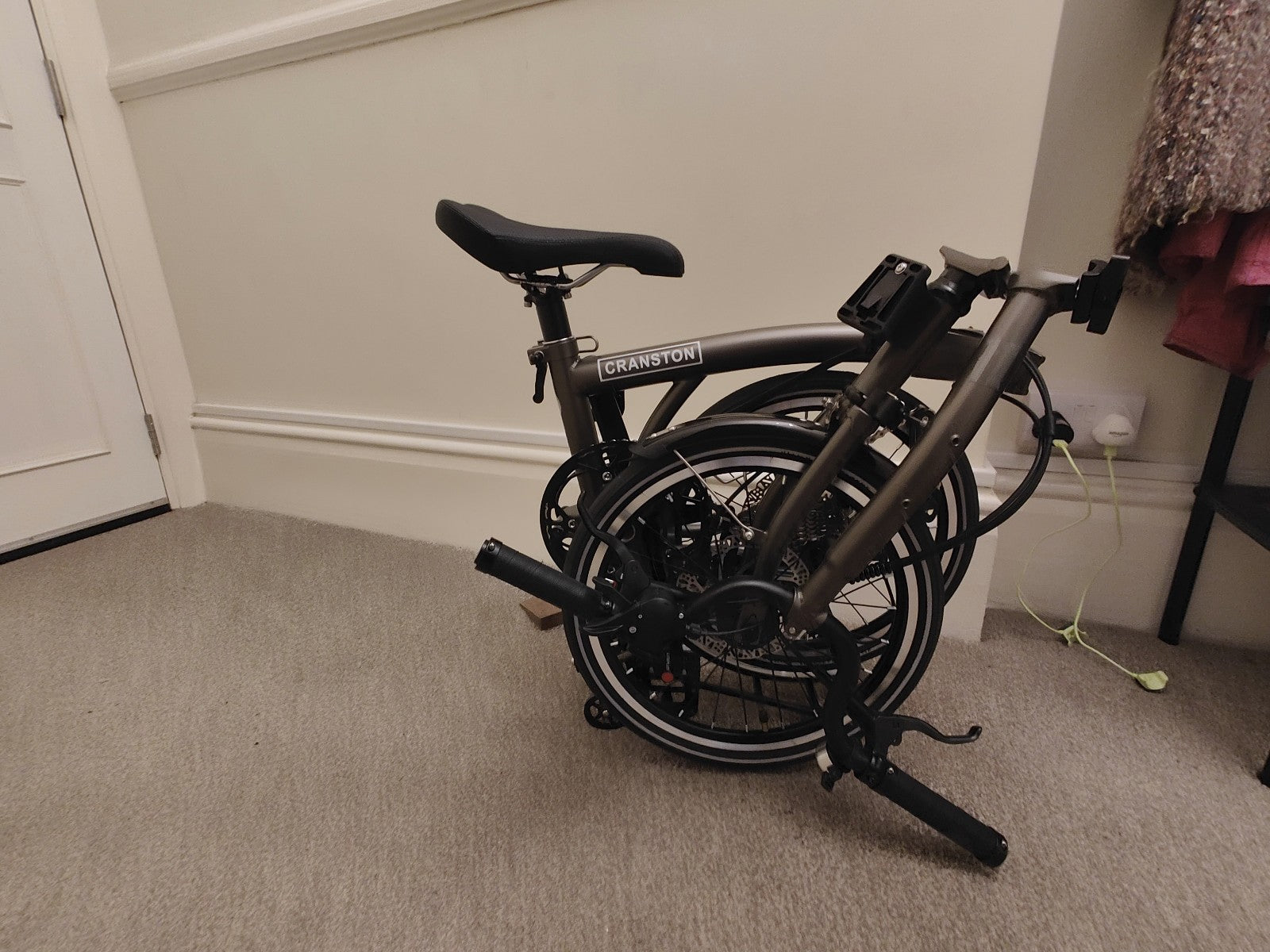 Cranston D9 Brompton‑style Folding Bike 9‑Speed Shimano Hydraulic Disc 16"