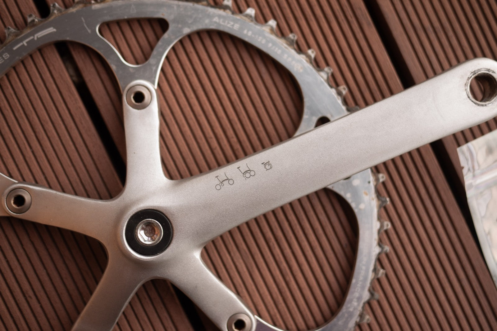 Brompton Crankset Crank 60T TA Specialites Ti Parts Workshop Ti Crank Bolt Set