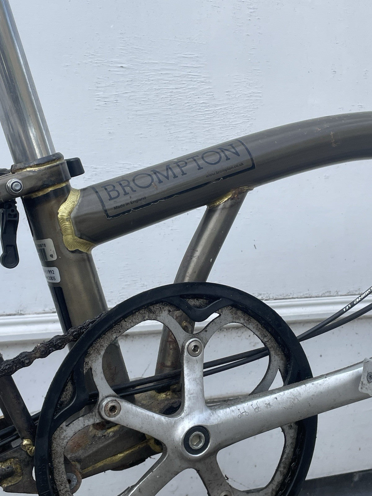 Brompton S3R 3-Speed Folding Bike - Raw Lacquer
