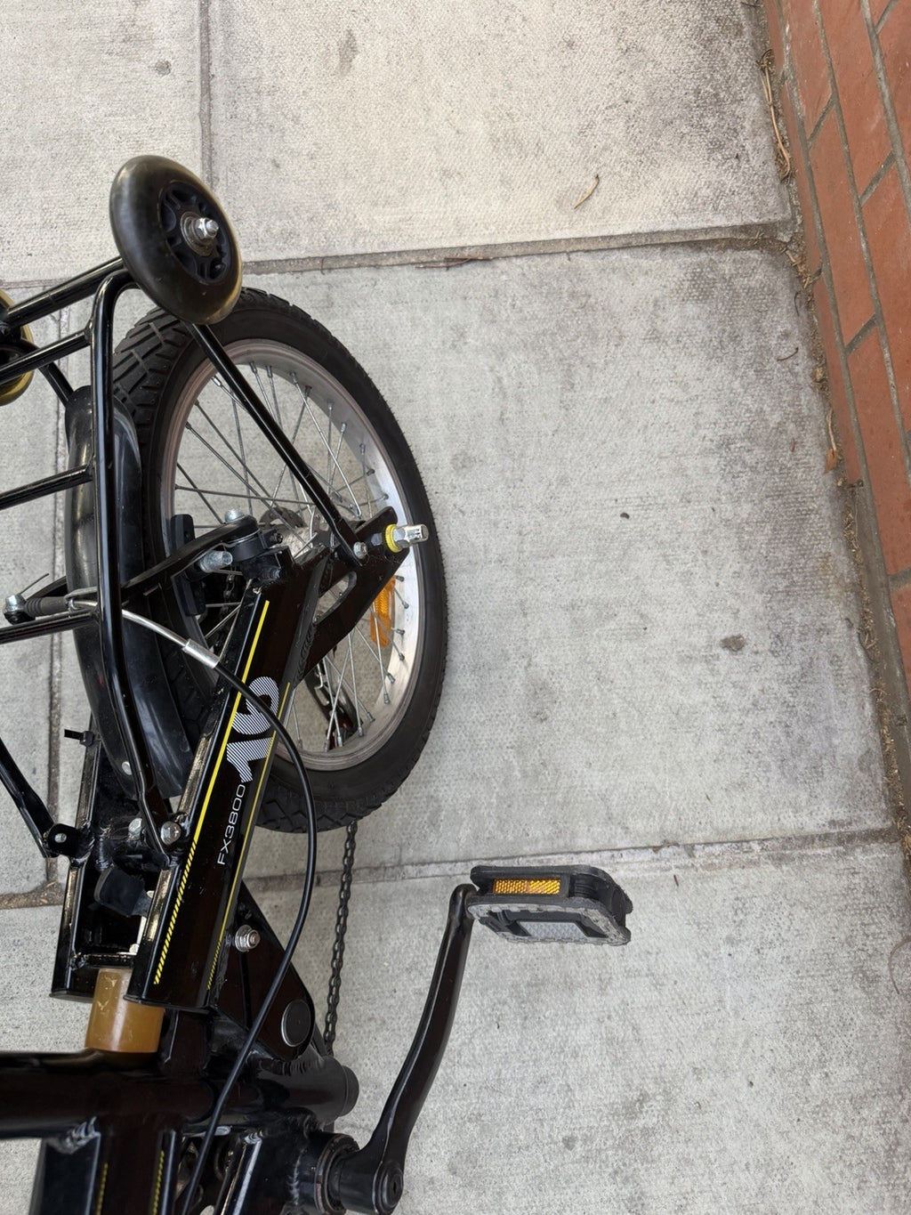 Bisan FX3800 Folding Bike – Black, 16” Wheels, Used, Working Condition
