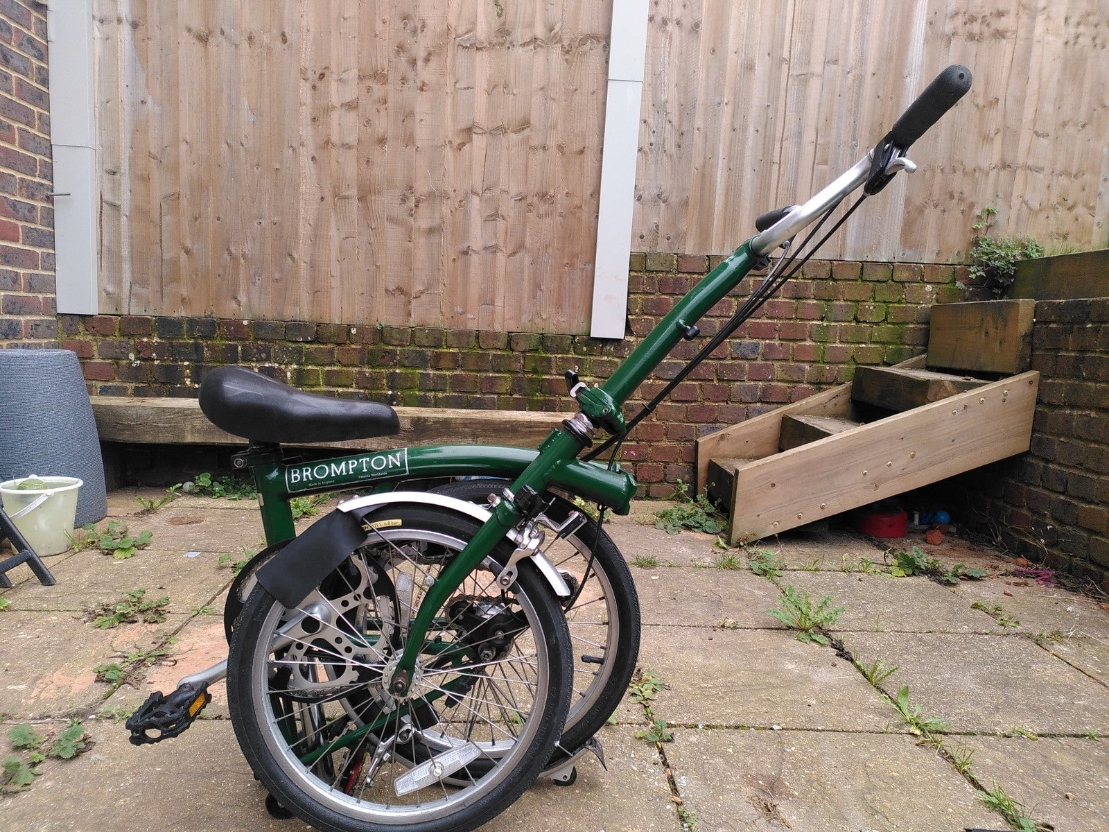 Brompton Folding Bike 3-Speed racing  green great condition