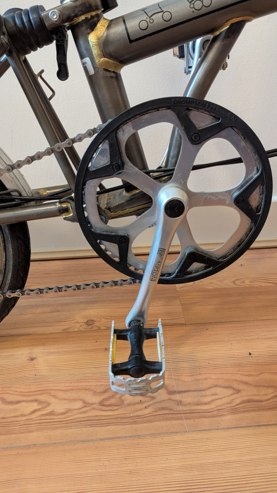 Brompton S3L, 2008 – Original Raw Lacquer – Excellent Condition – Leather Saddle