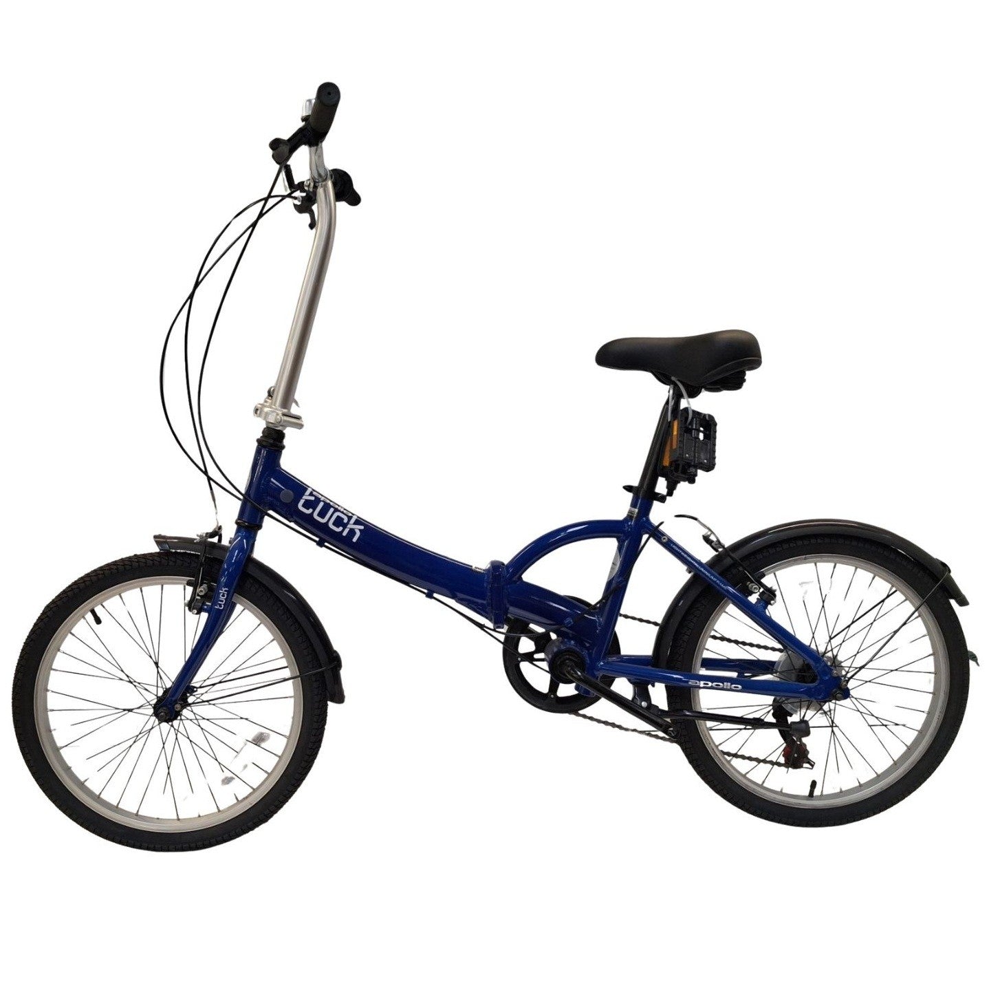 Apollo Tuck 6 Speed 20″ Aluminum Folding Bike - One Size - Blue (Damaged)