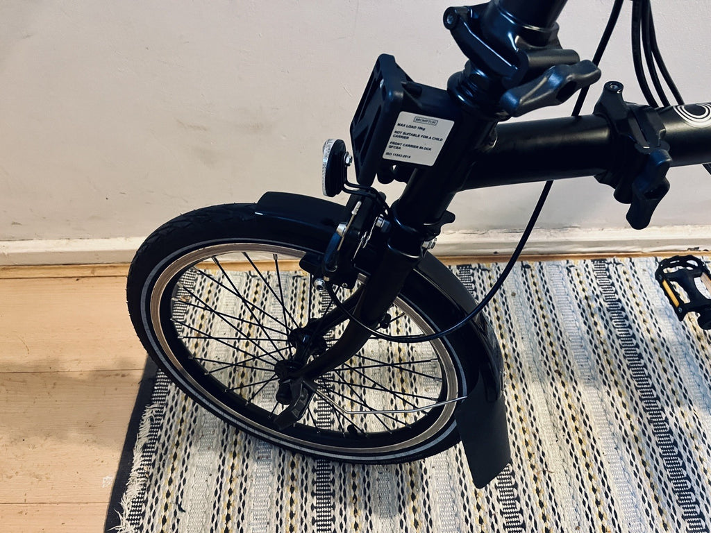 Brompton Bike 6-Speed Explore 2024, Black Mid Handlebar