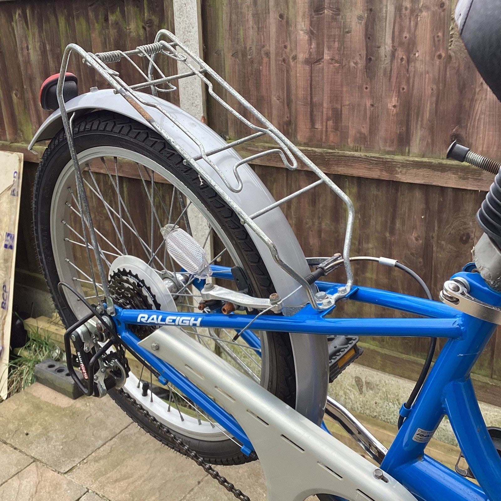 Raleigh Stowaway Steel 6 Speed Folding Bike In Blue - Serviced - 20" Wheels