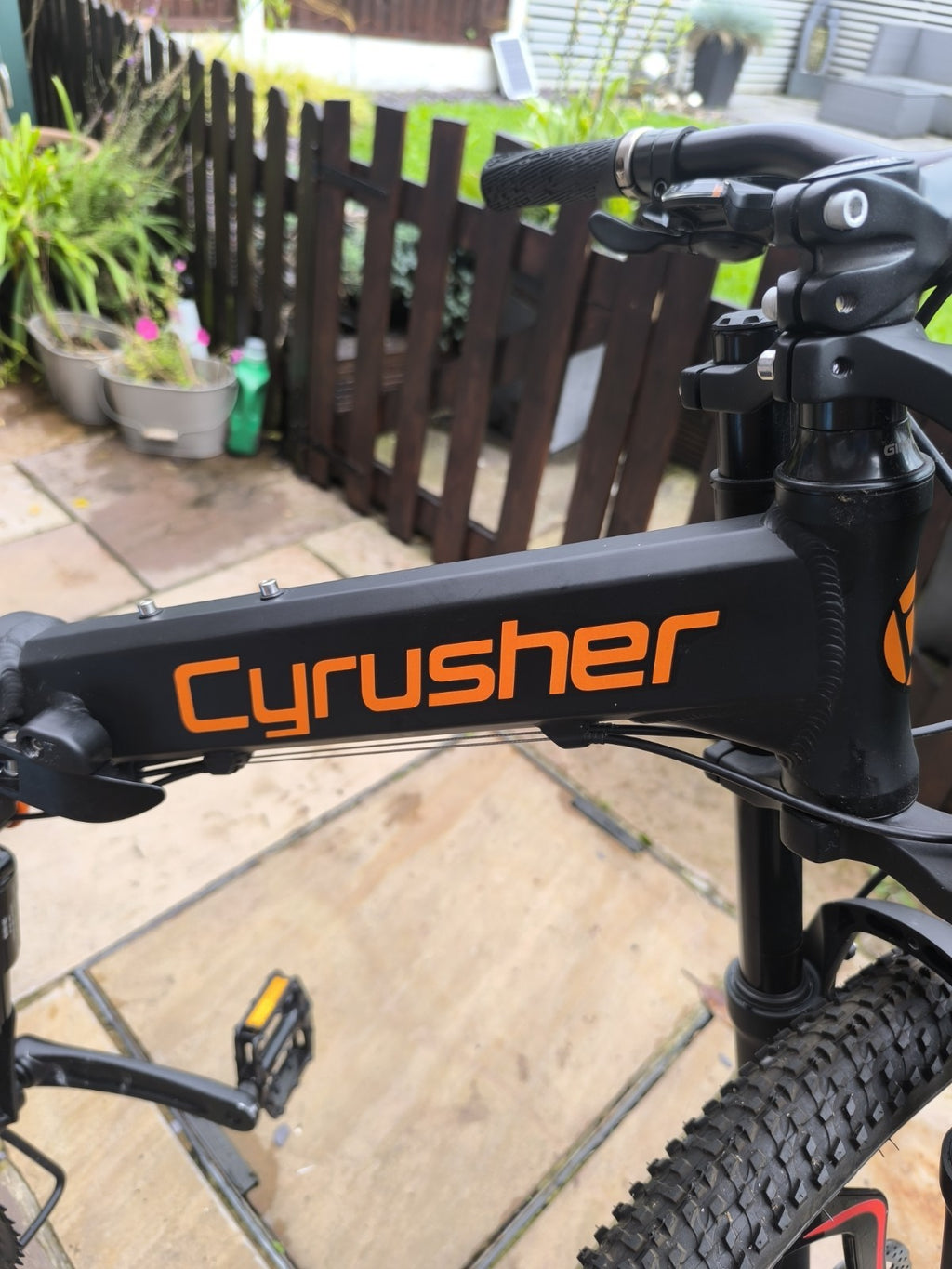 Cyrusher FR100 Mountain Bike Full Suspension 26in Black Folding Bike