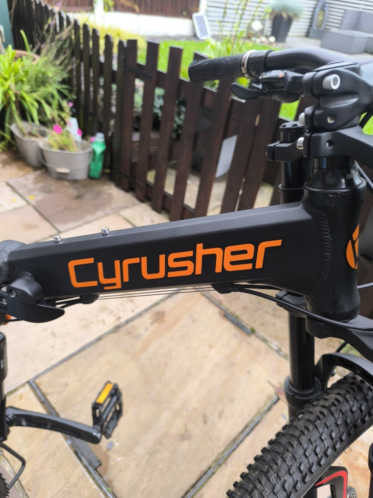Cyrusher FR100 Mountain Bike Full Suspension 26in Black Folding Bike