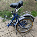 Phoenix Pathfinder Single Gear Foldable Bike with Rear Rack Blue