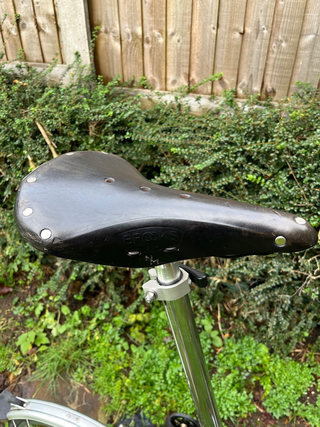 Brompton M6L 6 speed dynamo lights raw lacquer Brooks saddle, bag