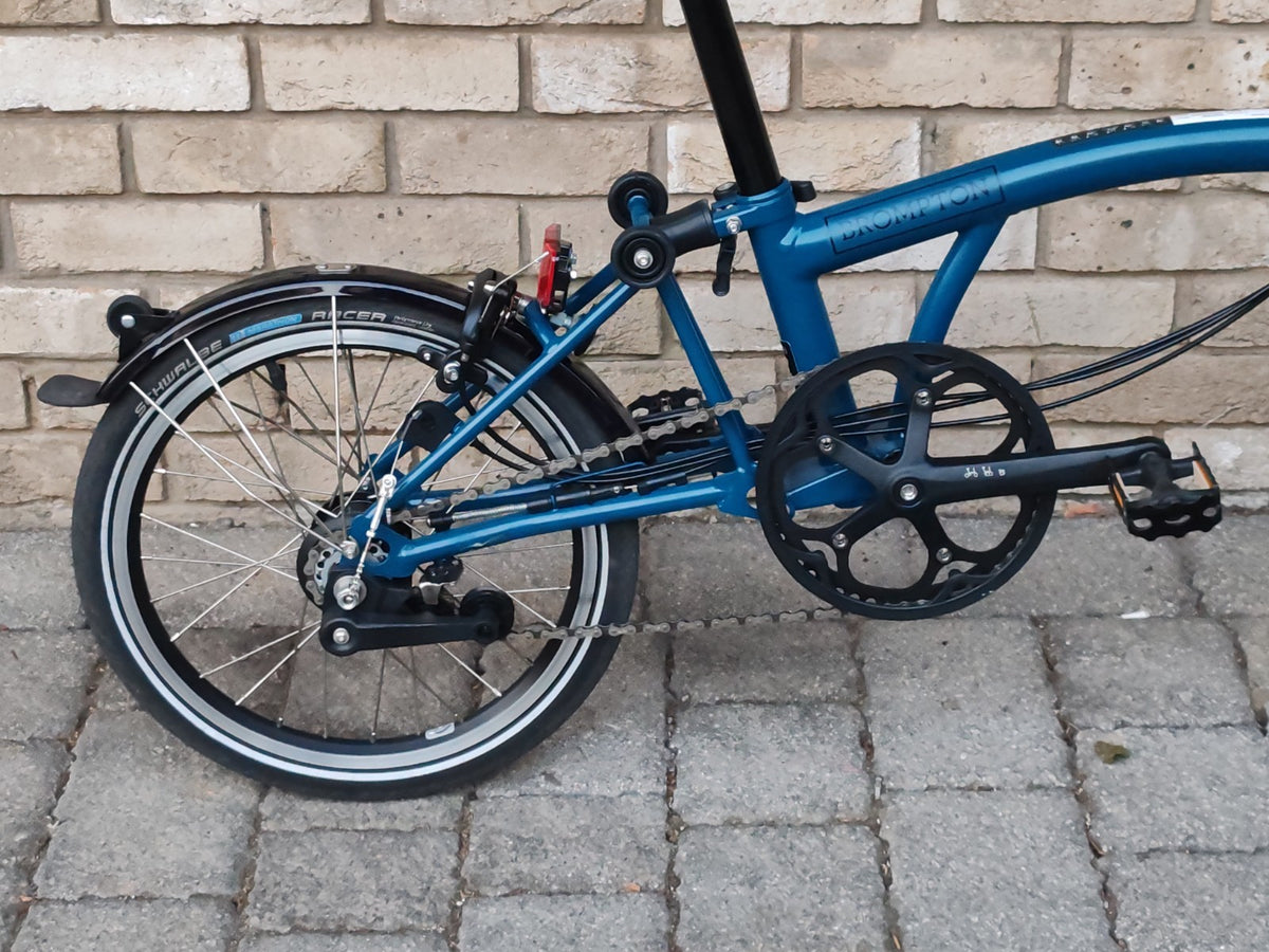 Brompton C Line 6 Speed 2025 Folding Bike Ocean Blue Pristine Condition