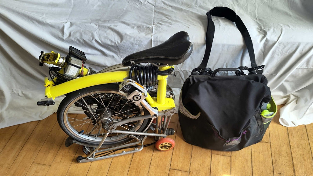 Brompton 2010 Titanium M6R Folding Bike twistgrip