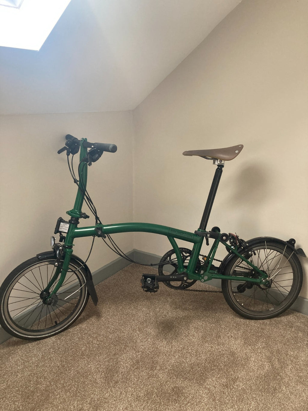 Brompton 2024 Brompton C Line M6L Black Edition Folding Bike - Racing Green