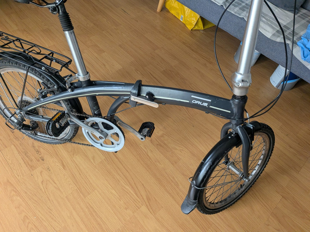 Orus Folding Bicycle-grey