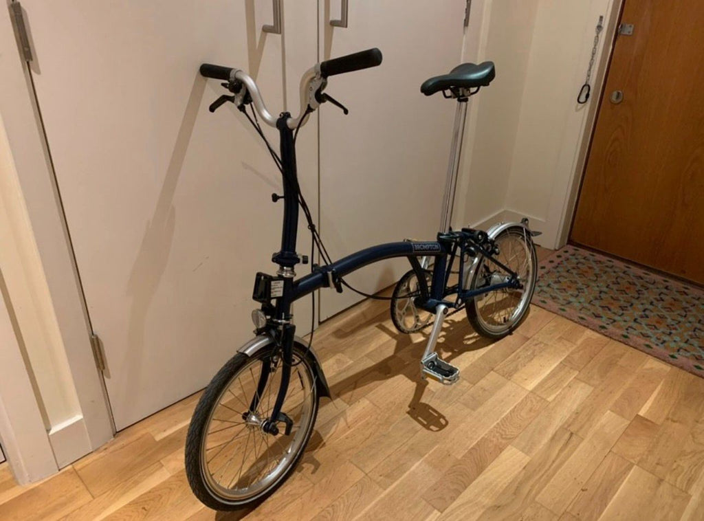 2022 Brompton C Line 3 Speed Folding Bike | Blue | Mudguards Excellent Condition