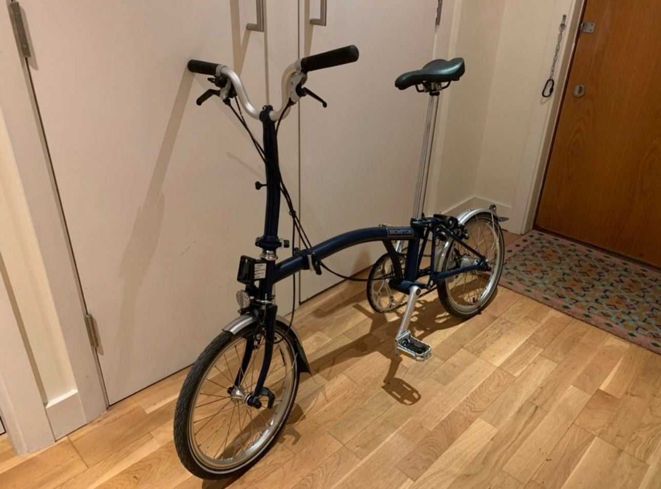 2022 Brompton C Line 3 Speed Folding Bike | Blue | Mudguards Excellent Condition