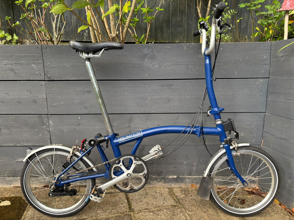 Brompton H6L C Line 6 Speed Folding Bicycle in Cobalt Blue - Light Leisure Use