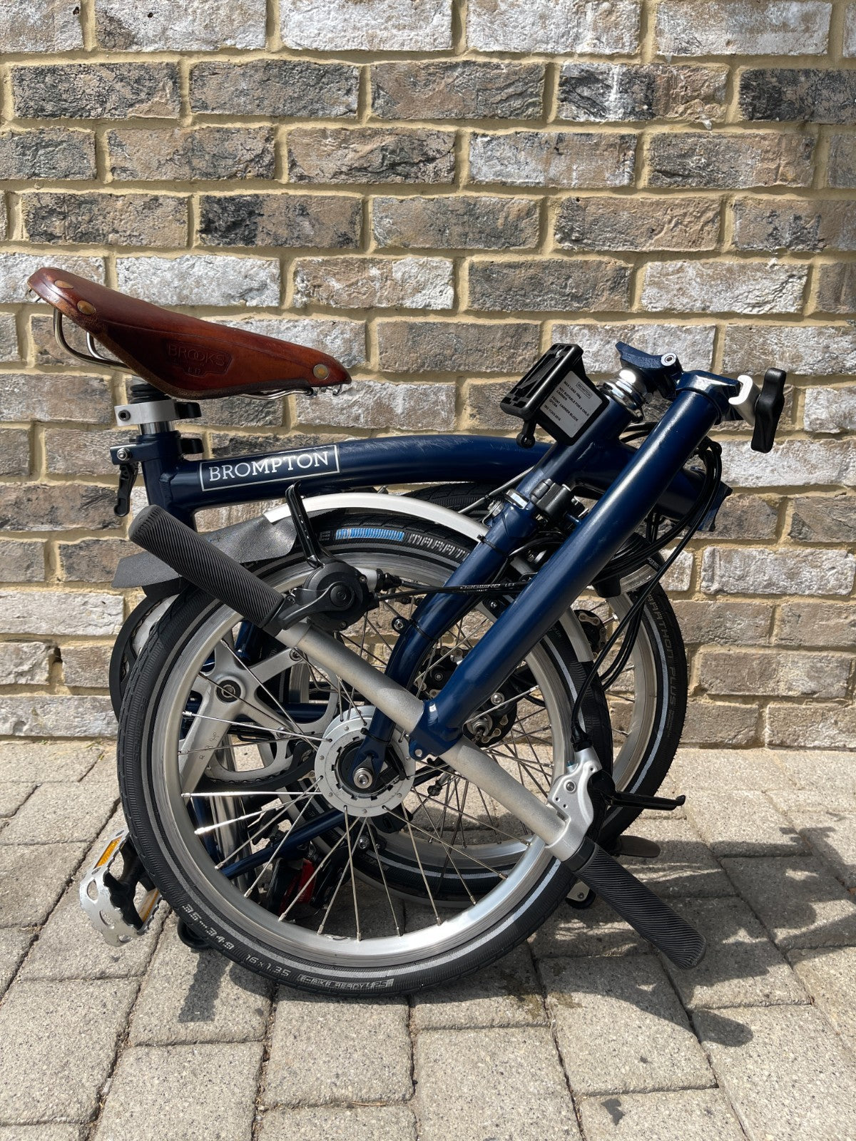 Brompton Tempest Blue S3L - 3 Speed Low with Dynamo, Brooks saddle and extras!!