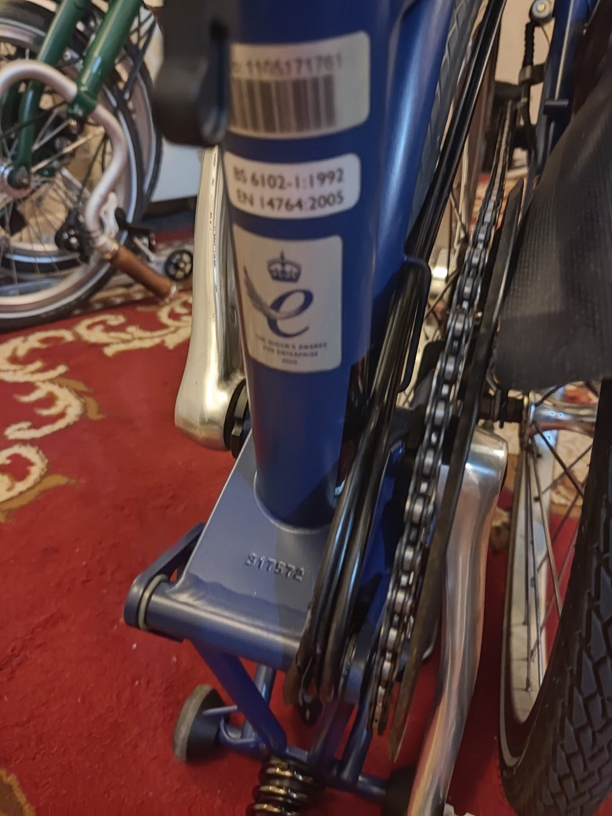 Folding Bike Brompton M6L Tempest Blue Folding Bike