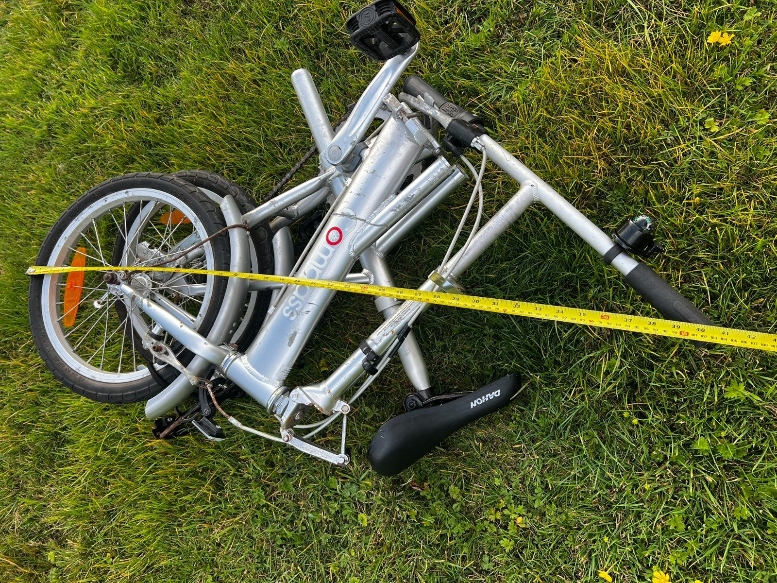 3 speed Compass folding bike (commuter, caravan or boat bike) , kickstand & rack