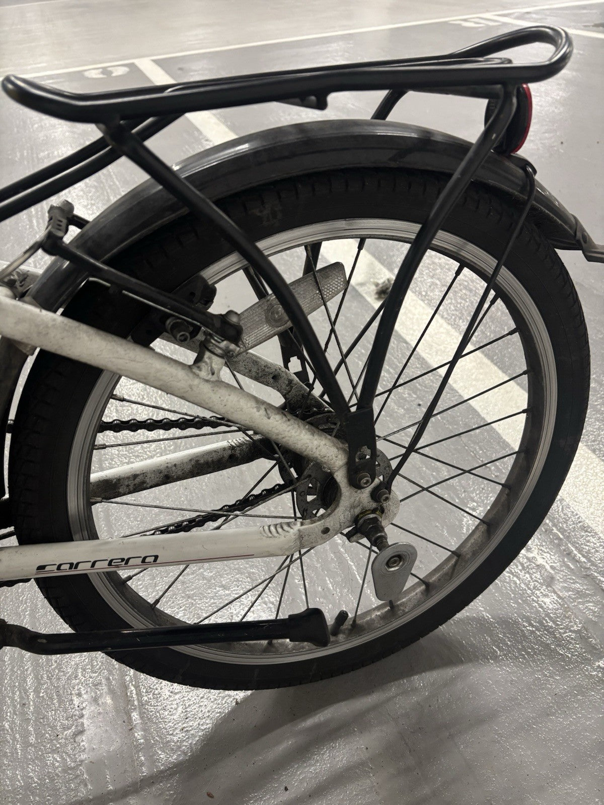 Carrera Transit Lightweight Folding Bike 6061 T6 Aluminium White Colour