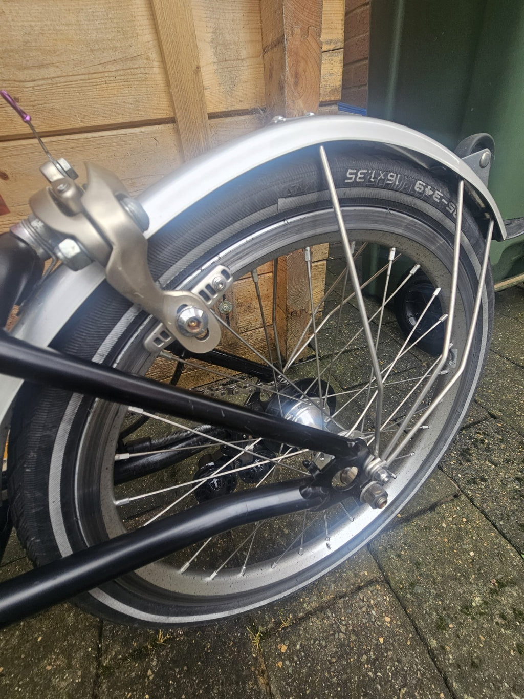 Brompton With Titanium Mainframe In Electroplated Rainbow