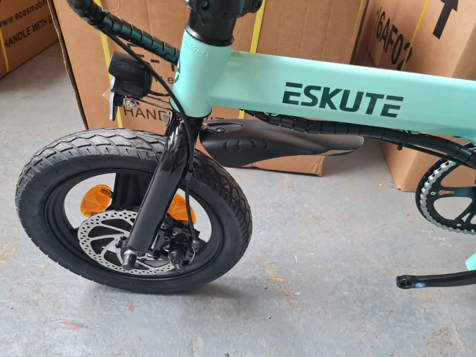 14" Portable Commuter Bike 50km 36V 9A Folding City Bike Full Disc-F200R LG