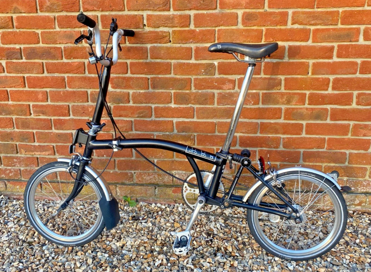 Brompton A Line 3-Speed Folding Bike with bag