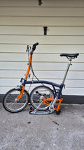 Brompton  C Line Explore, 6-Speed (H6R), Blue & Orange, 2021 (with extras)