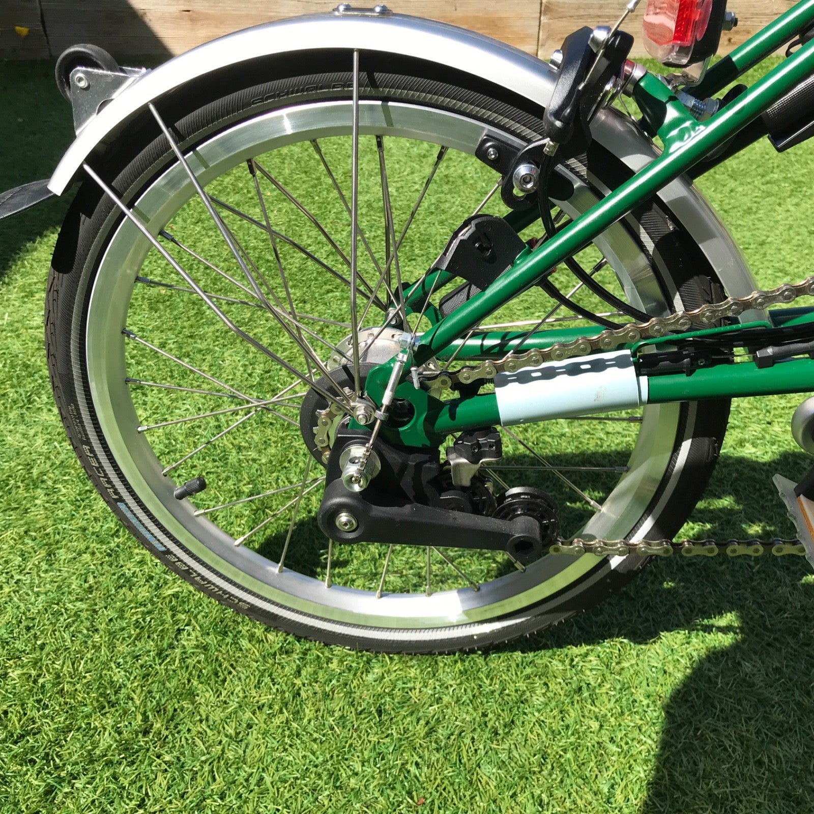Brompton C Line folding bike 4 speed, dark green, excellent condition