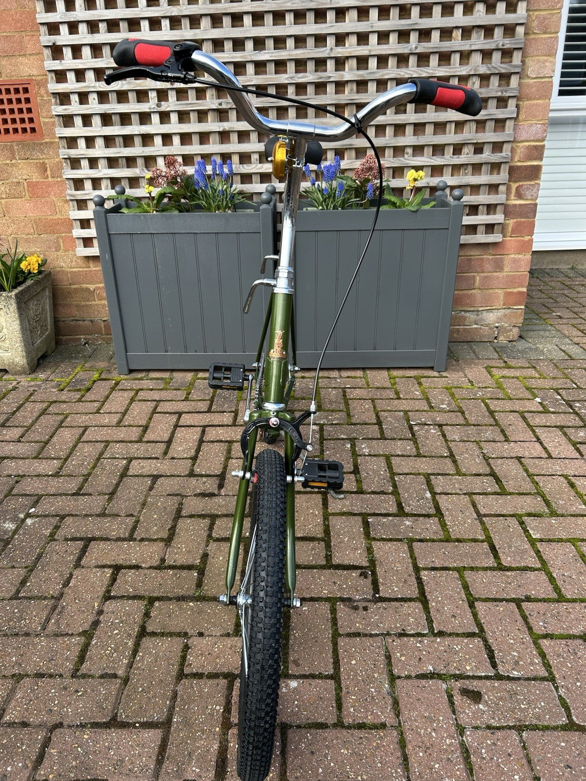 Pair of Customised Retro Nottingham-built Steel Raleigh Stowaway Folding Bikes