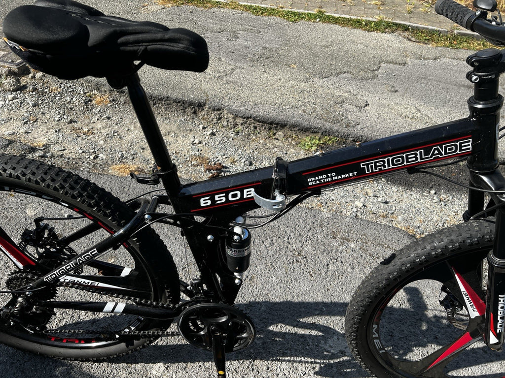TRIOBLADE 650 B 26 Inch Folding Mountain Bike 21-Speed Foldable Mountain Bicycle