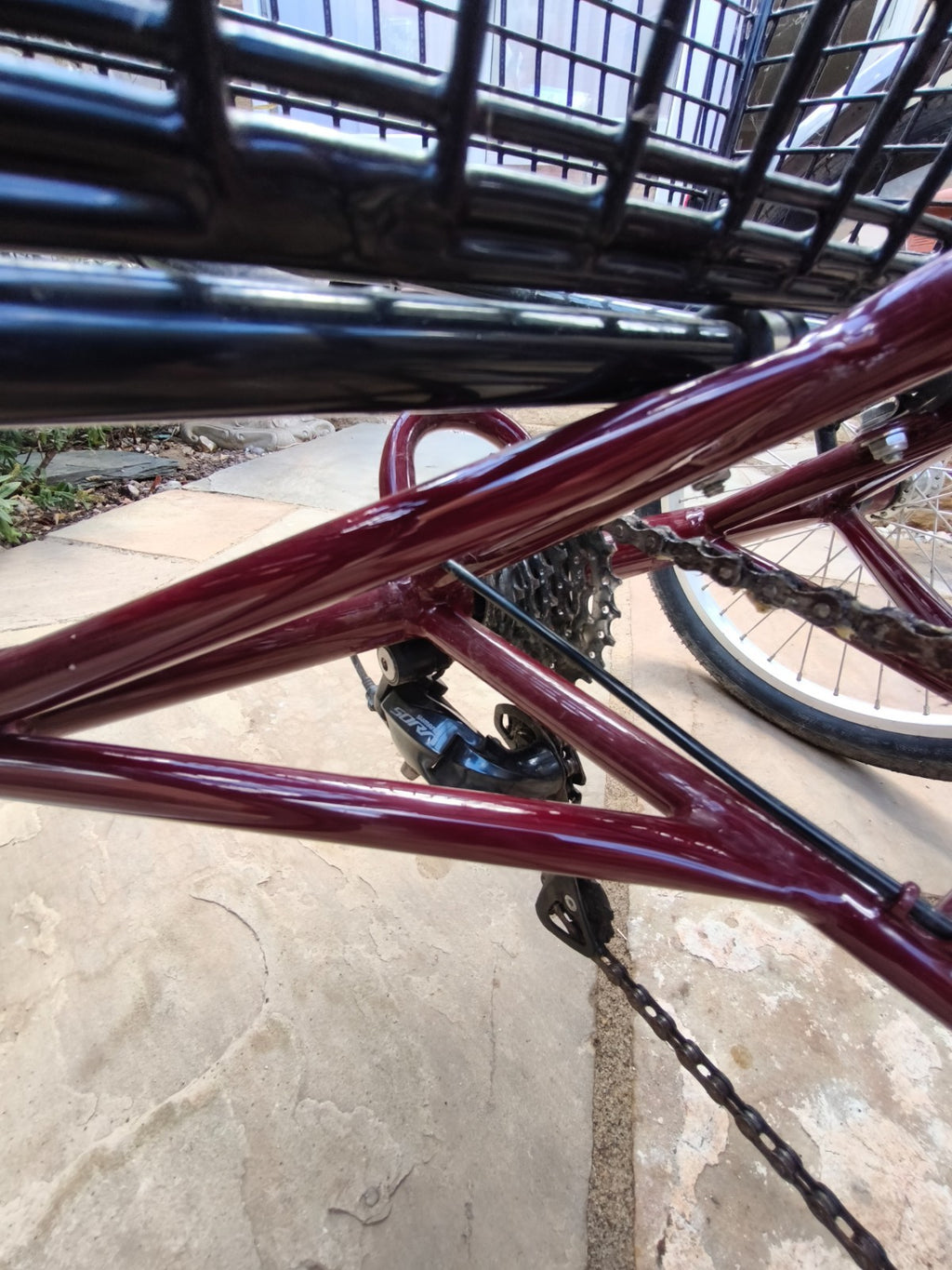 Adult Folding Pashley  Tricycle Tri-1 Burgandy 17" frame, good condition
