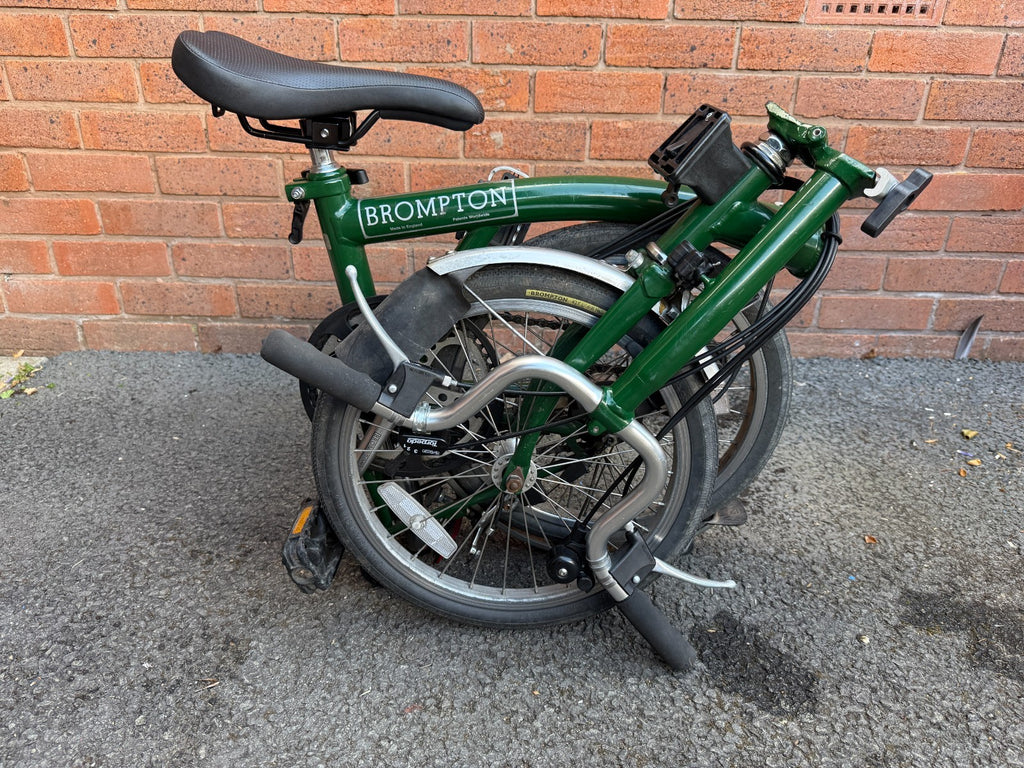 Brompton L6 (6 Speed) folding bicycle -BRITISH RACING GREEN (GOOD CONDITION)