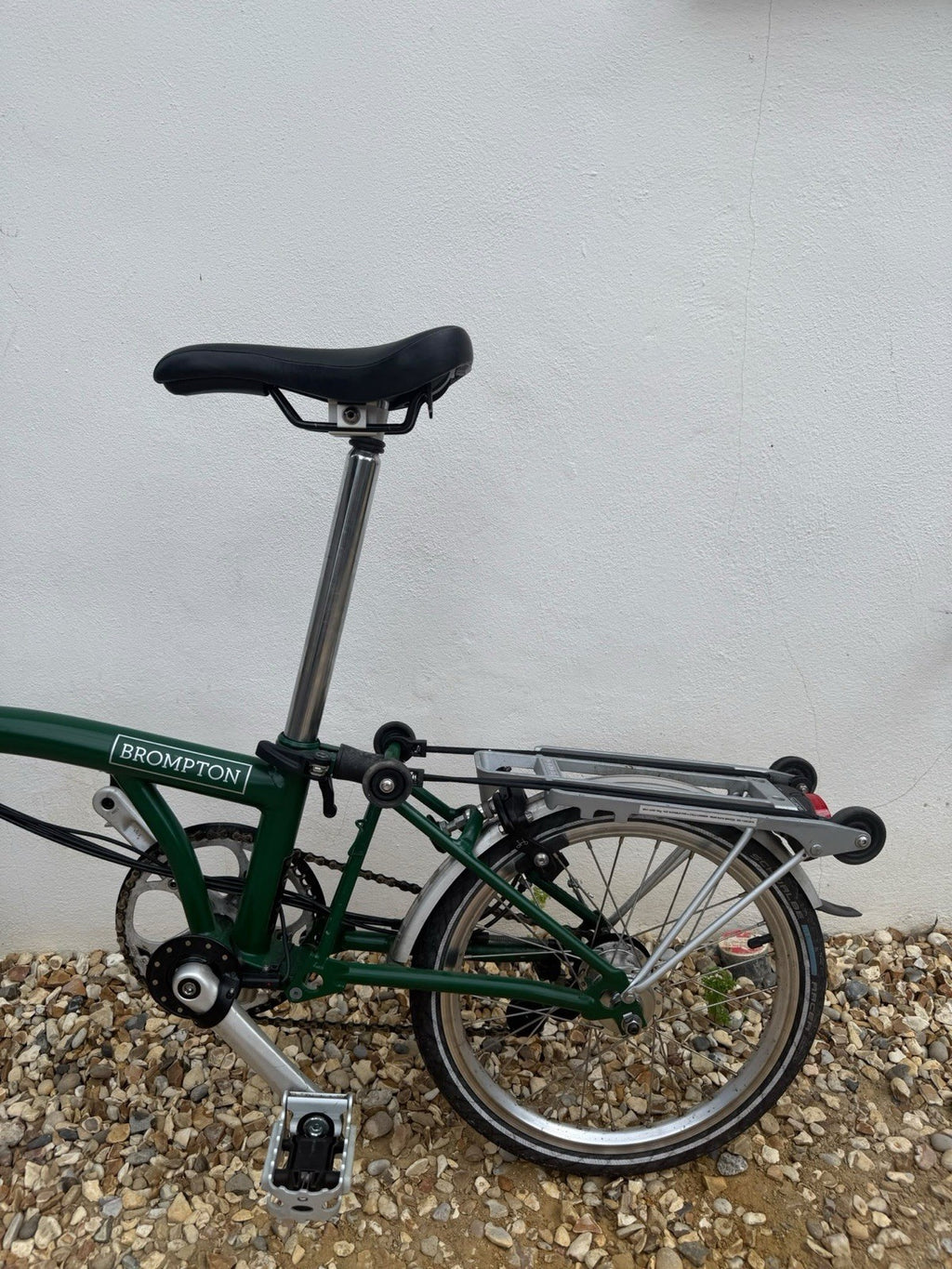 2018 Brompton M6R 6-speed in Racing Green, Swytch added
