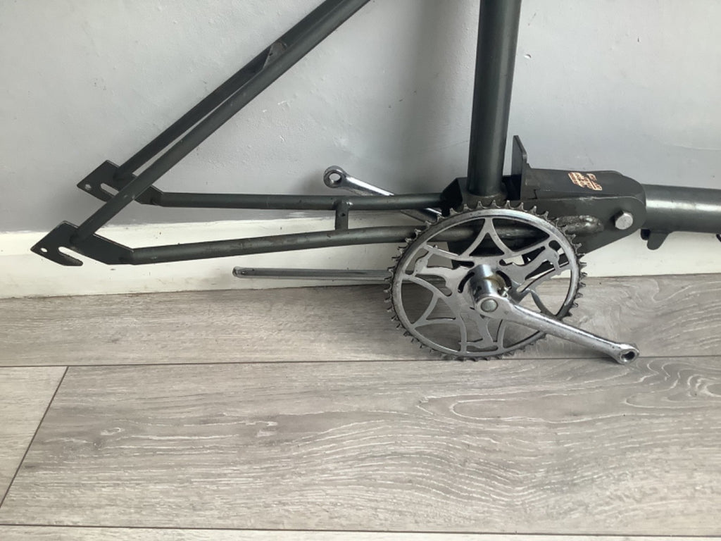 Rare grey 1966 rsw16 compact folding bike + crank + kickstand to restore project
