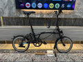 Brompton C Line 6 Speed Mid Handlebar Folding Bike - Matt Black