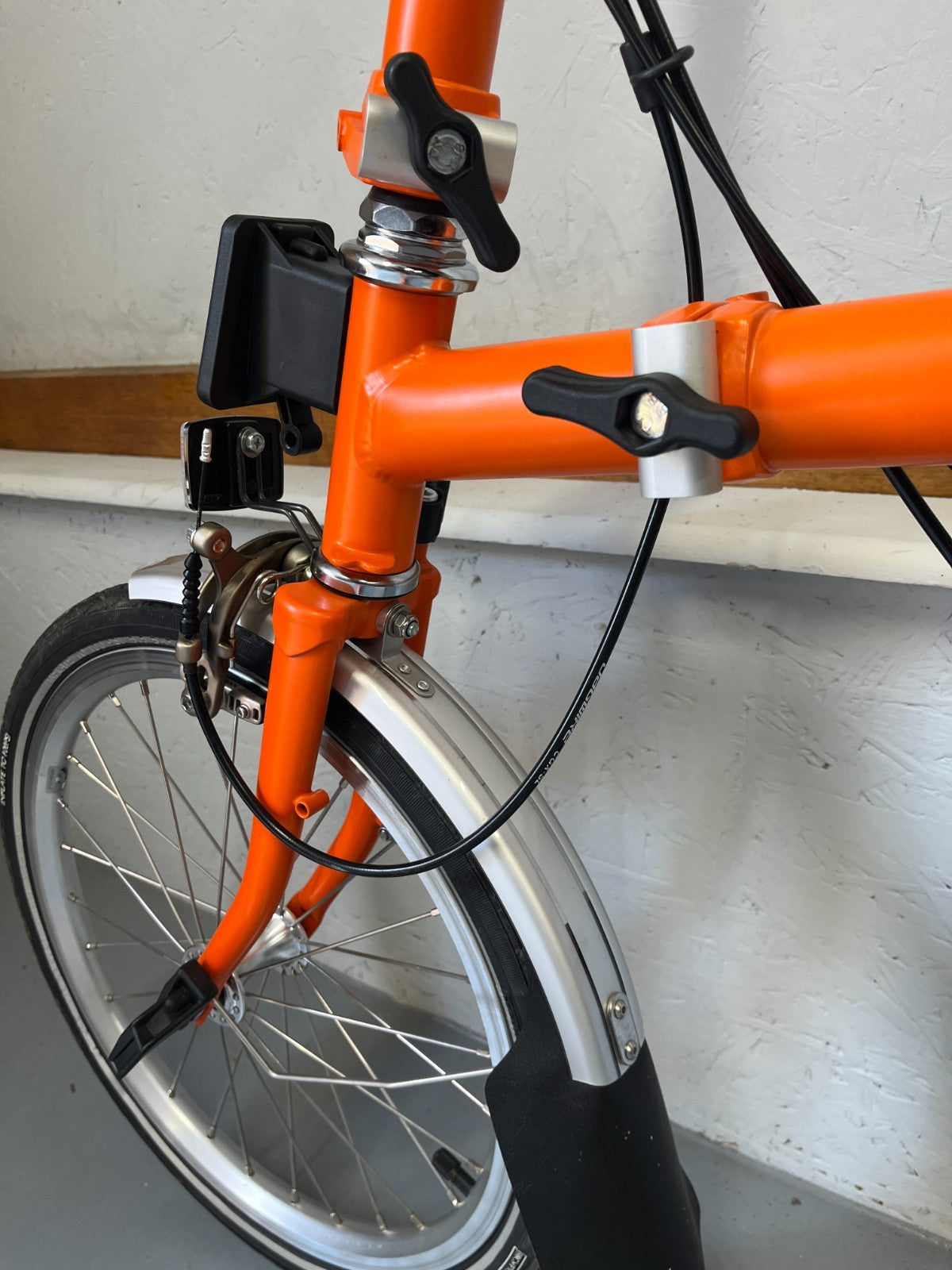 Brompton folding bike 3 speed C Line Orange