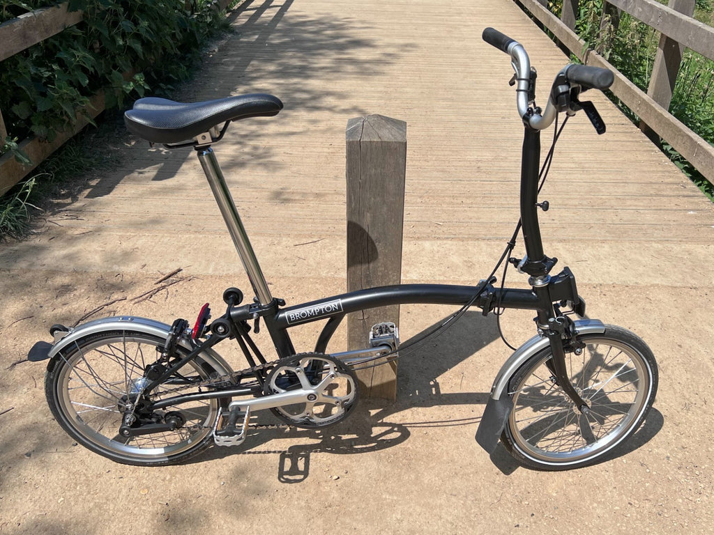 Brompton M3L 3-Speed Folding Bike - Matte Black - Great Condition