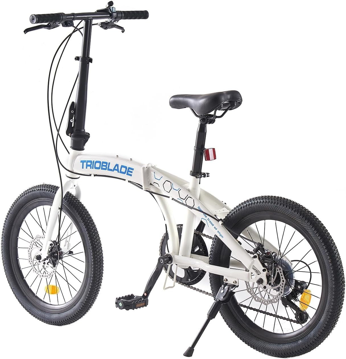 20" Folding Mountain Bike 7-Speed Disc Brake Lightweight for Adults