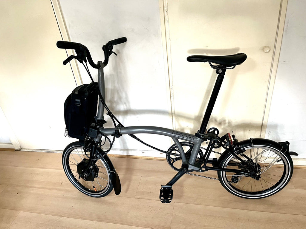 Brompton P Line 2023 4-Speed, Storm Grey, Mid Handlebar