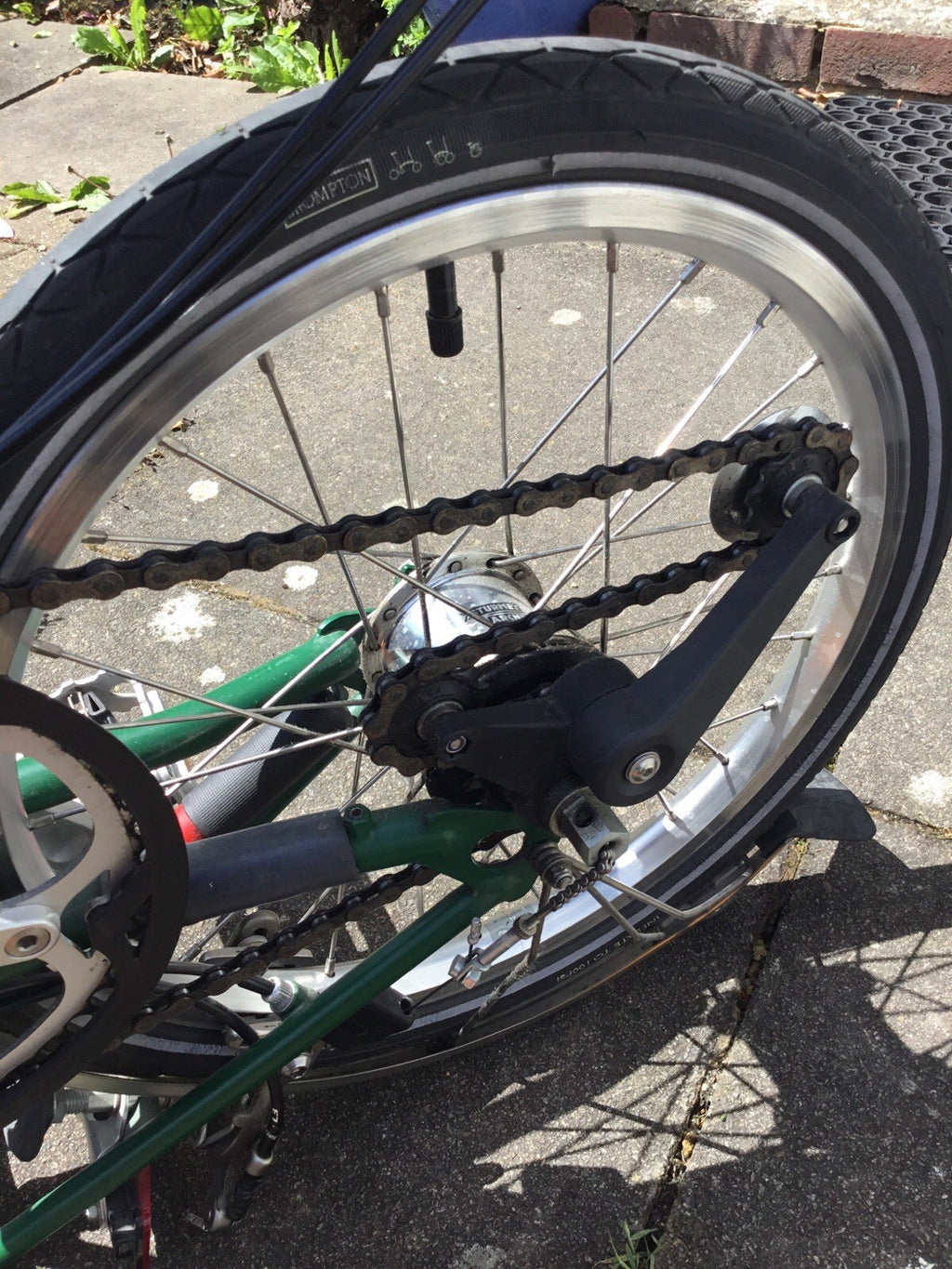 Brompton M3 folding bike 3 speed Racing Green