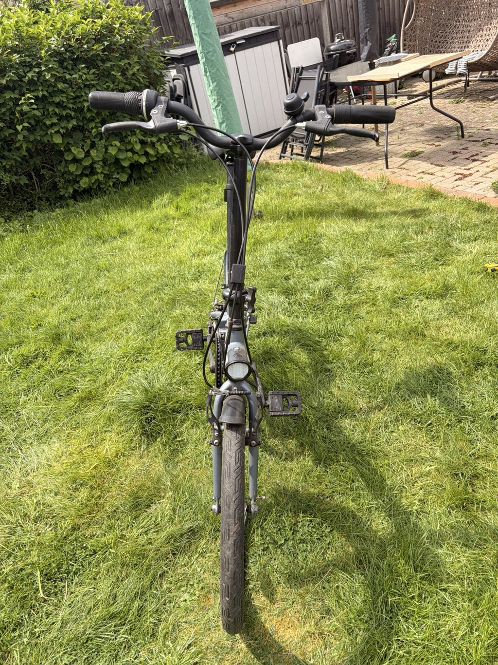 B'Twin Folding Bike Dark Blue Decathlon 20" Wheels Used