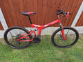 BYKKA F6 Sport Folding Mountain Bike 26” Red – Needs Repair/Servicing