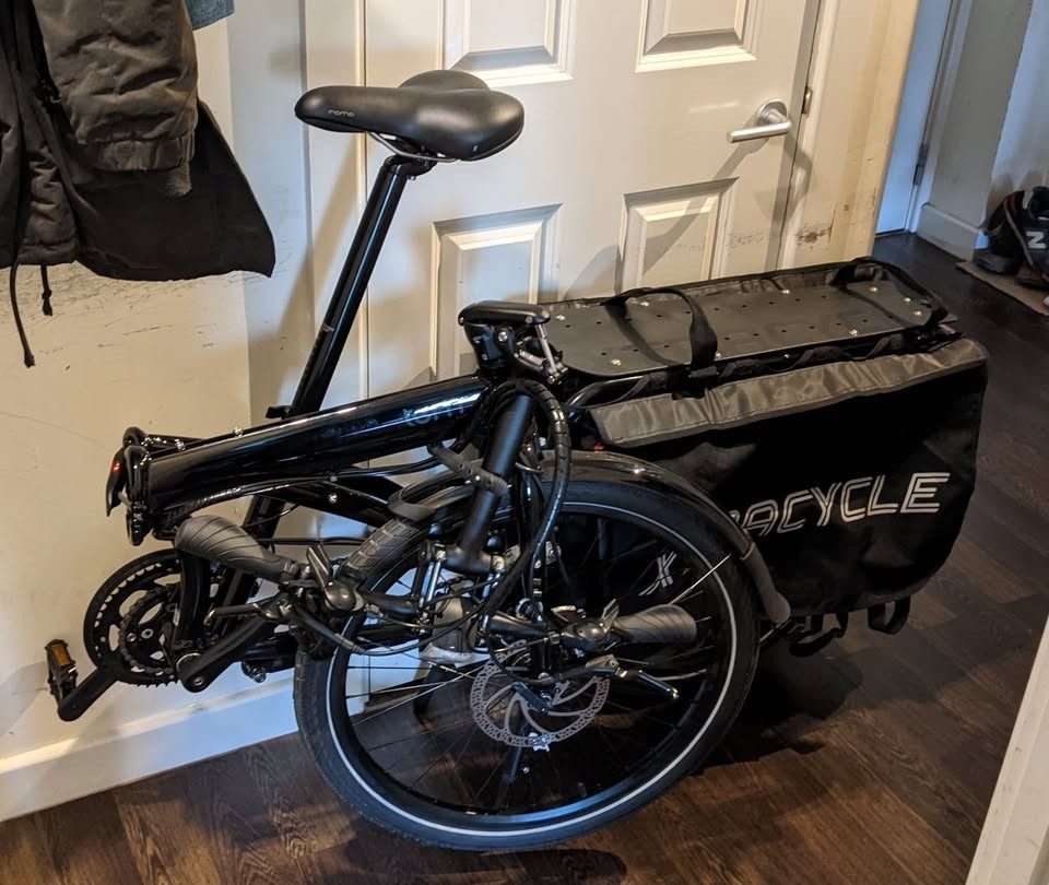 Tern Cargo Node Folding Longtail Cargo Bike 24” Wheels + Xtracycle Bags