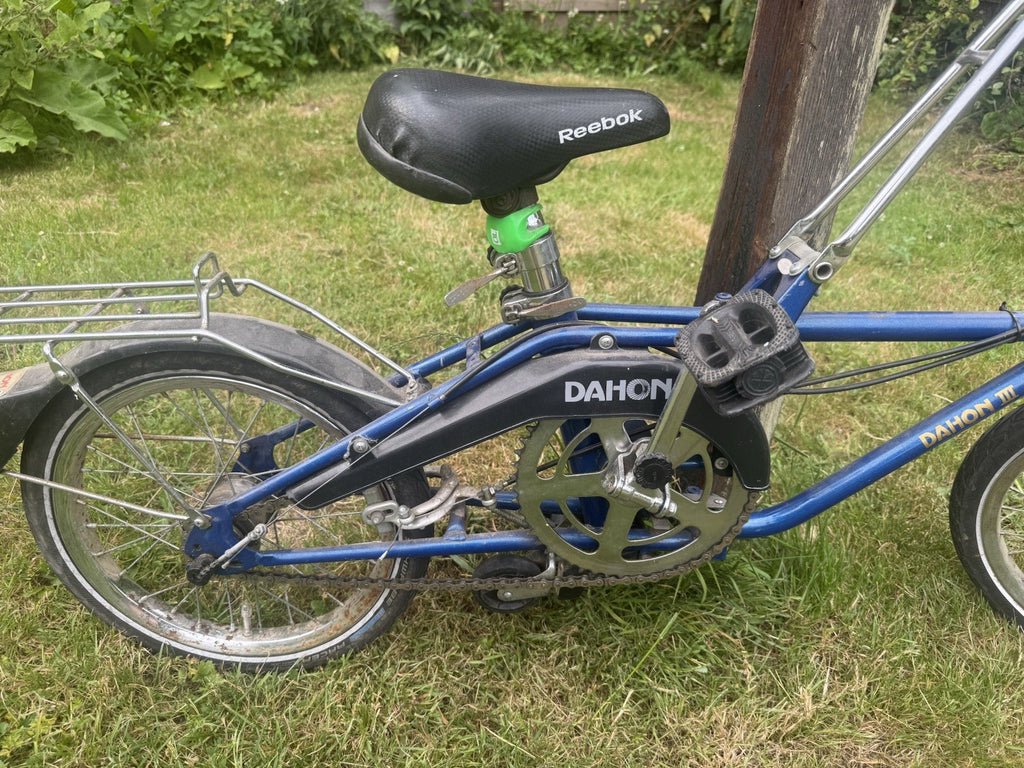 Blue Dahon III Folding Bike Retro, Good Working Condition.