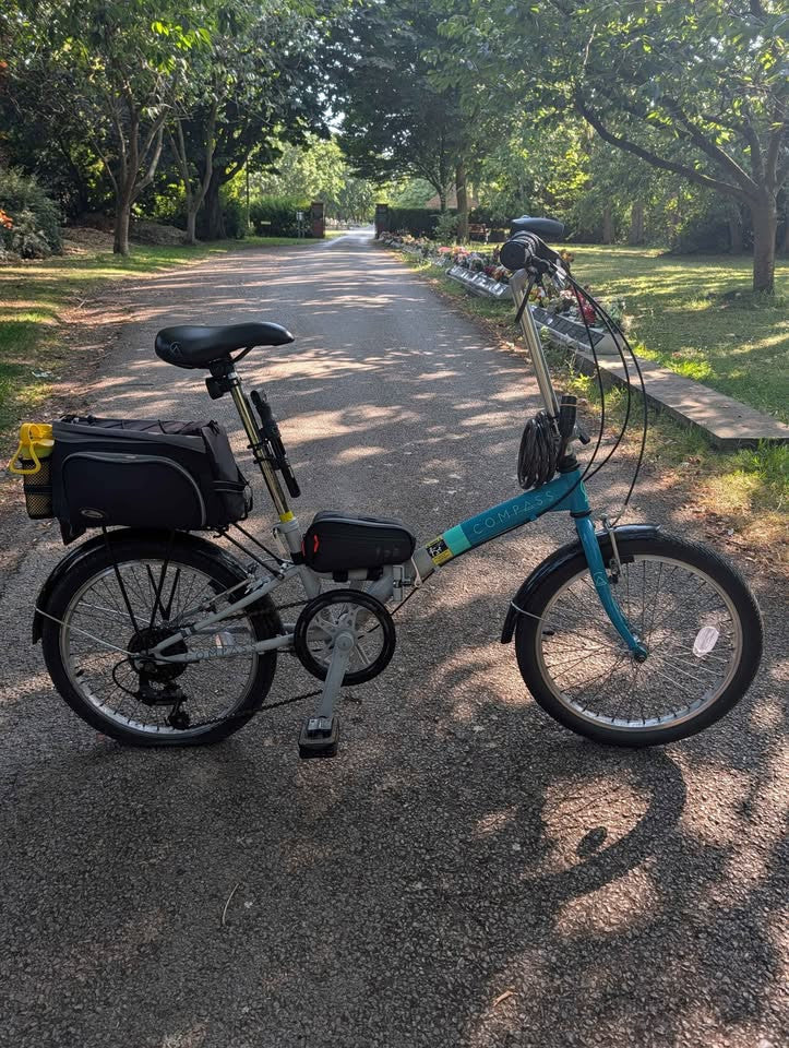 Blue Compass Northern Folding Bike Bicycle 6 Speed 20" Wheels Easy Storage